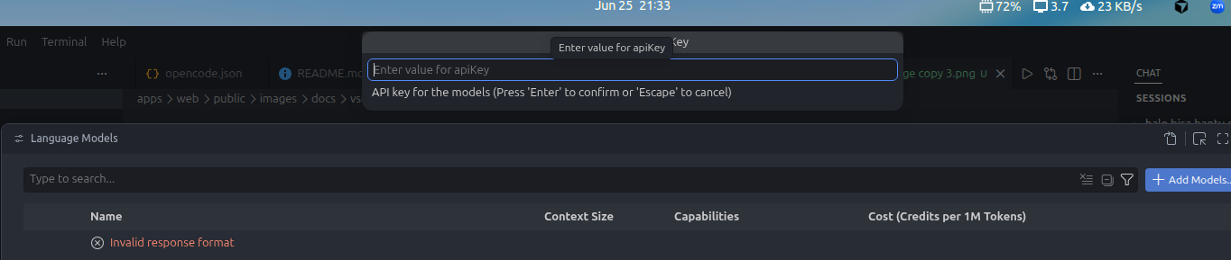 Masukkan API Key